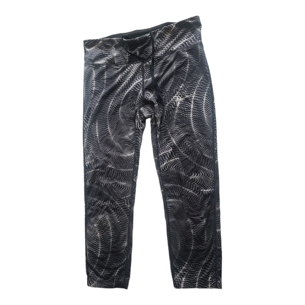 Nike Dri-Fit Black Gray Leggings Womens Medium